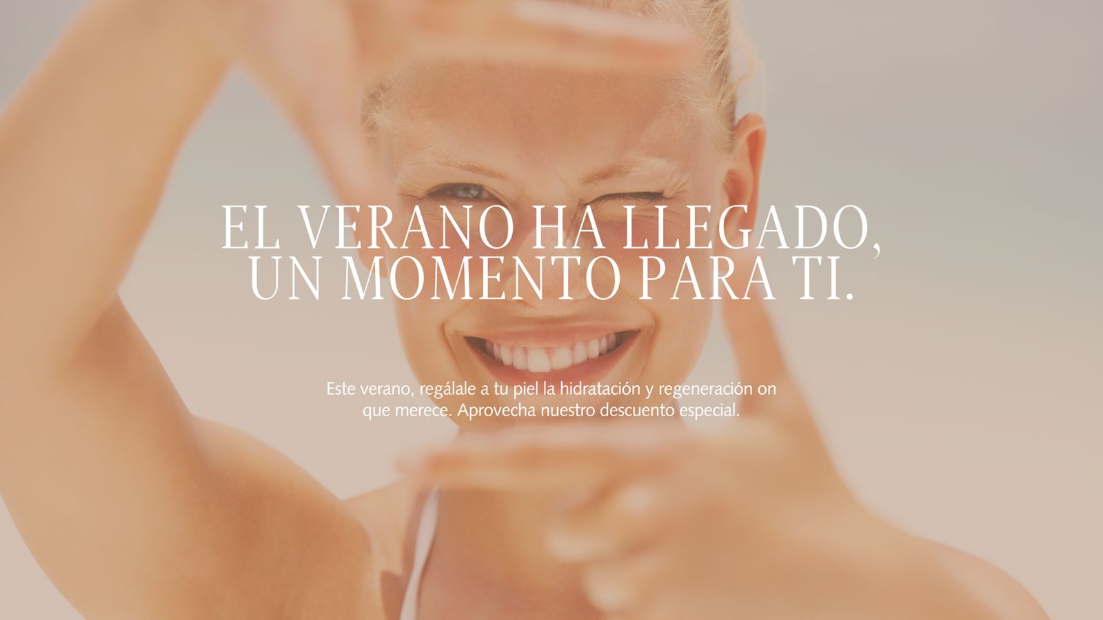 El verano ha llegado — facial con 15% de descuento