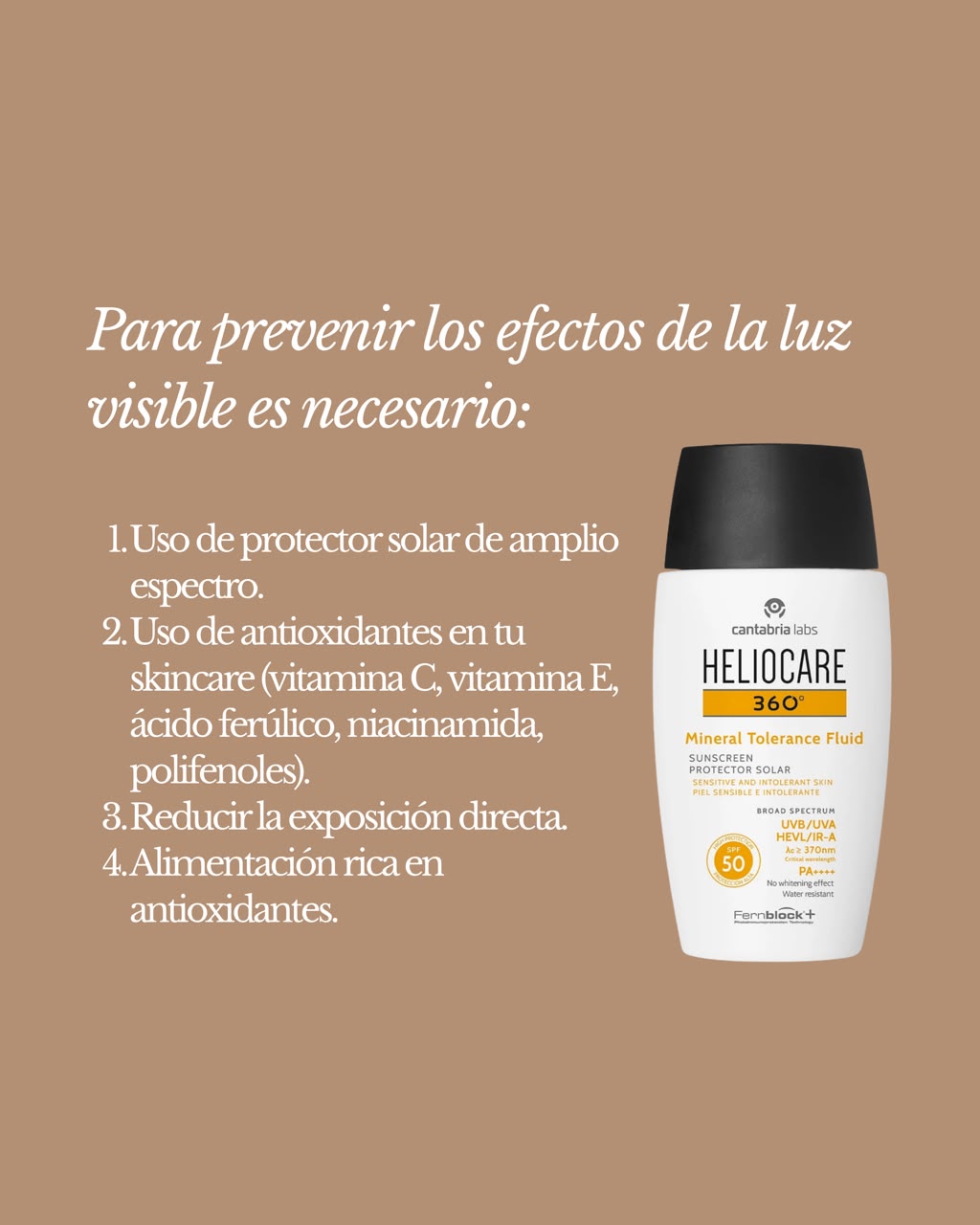 Cómo prevenir los efectos de la luz visible sobre la piel