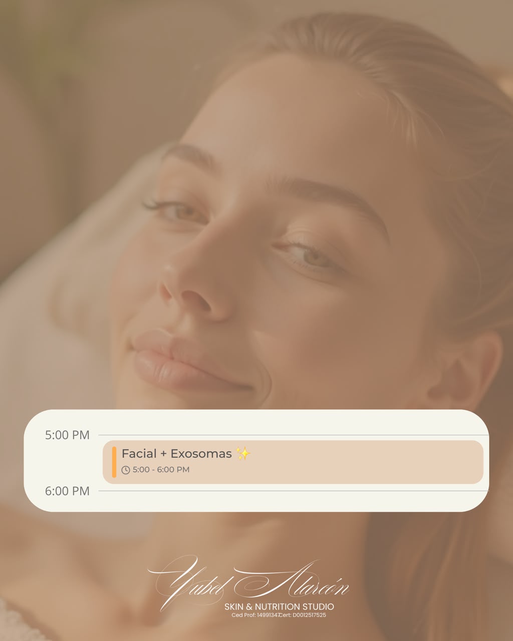 Sesión de Facial + Exosomas en Skin & Nutrition Studio