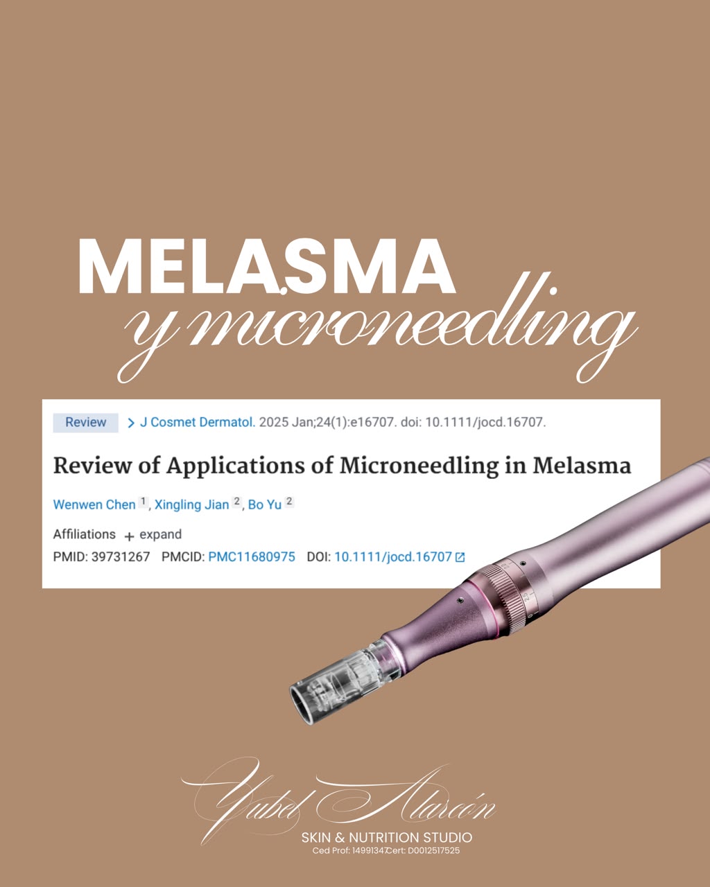 Microneedling aplicado al tratamiento de melasma